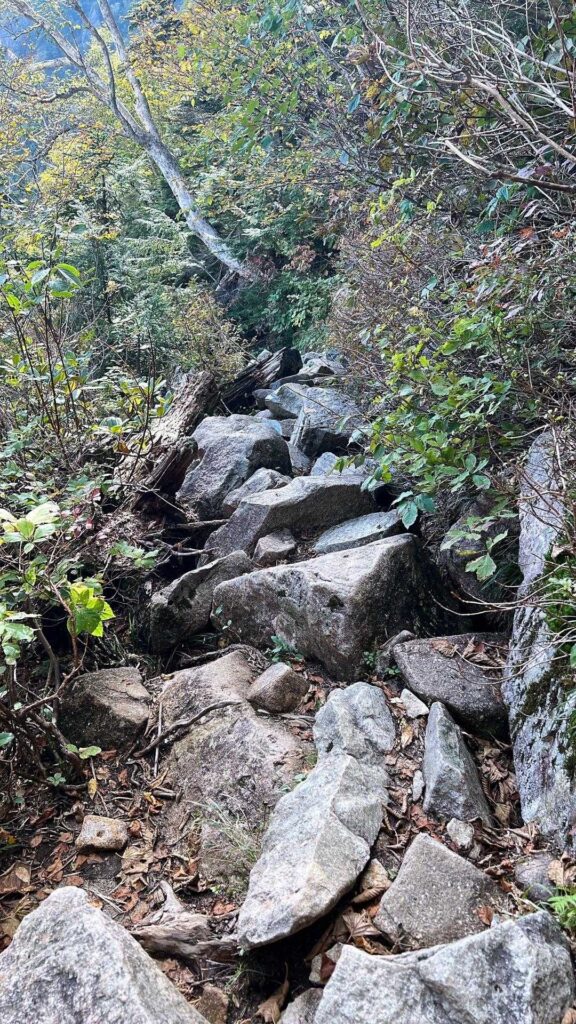 ゴーロ帯の下り