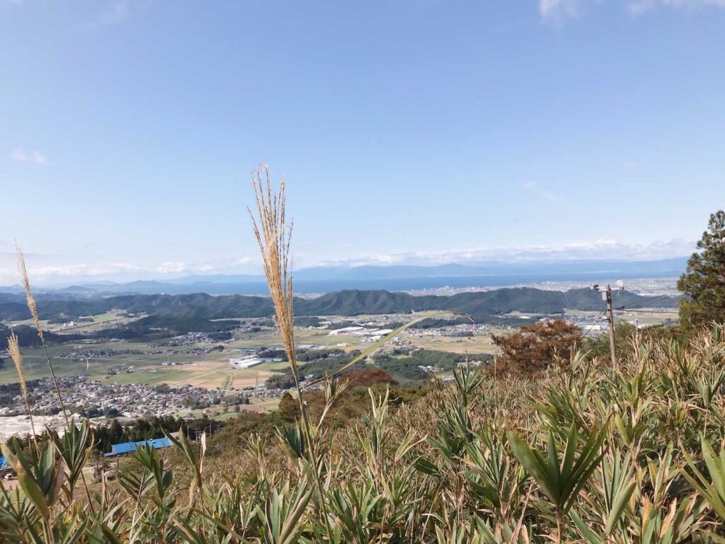 琵琶湖が見えてきた