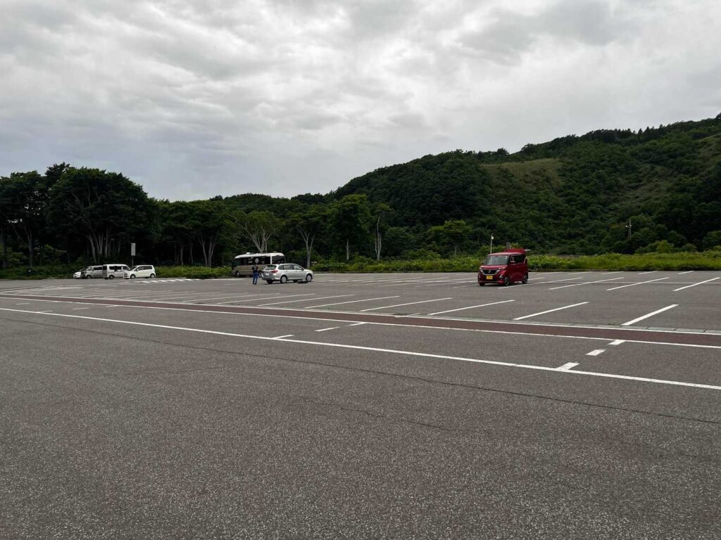 酸ヶ湯公共駐車場の看板