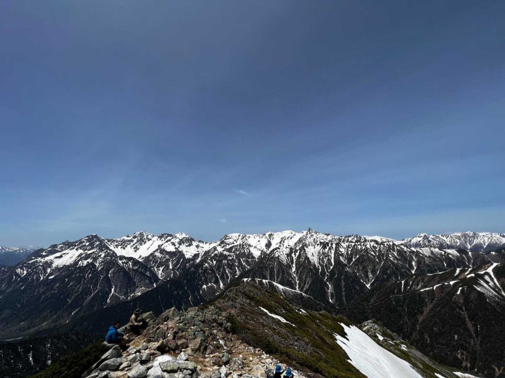 山頂からの眺望(槍方面)