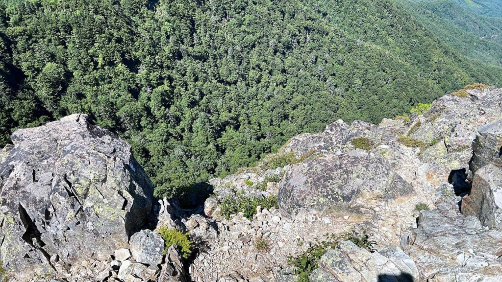 下はやっぱり絶壁だね