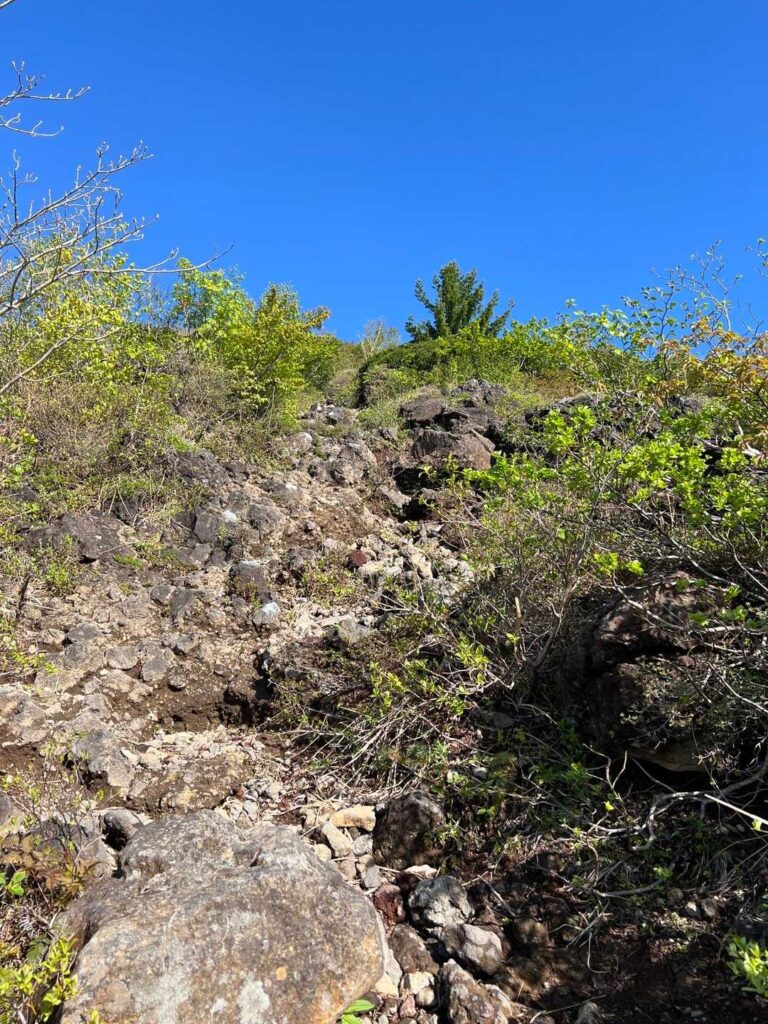 ガレザレの急登