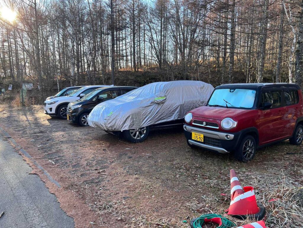 平日なのに意外と駐車場はいっぱい