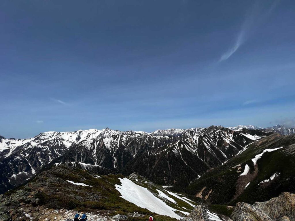 山頂からの眺望(穂高方面)