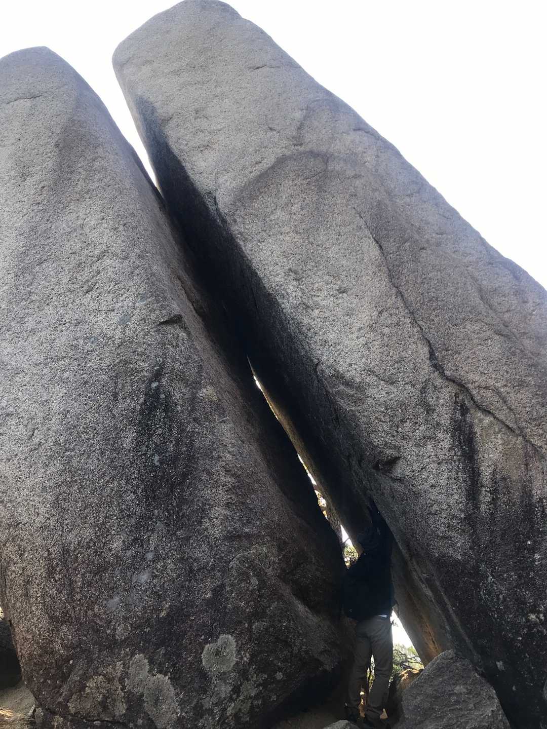 おばれ岩に挟まってみた