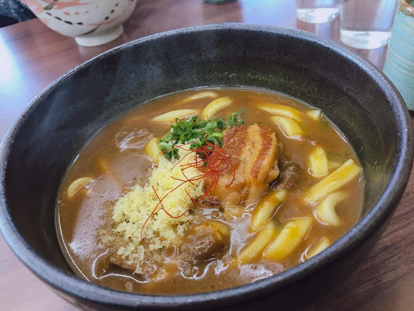 下山後のカレーうどんでフィニッシュ