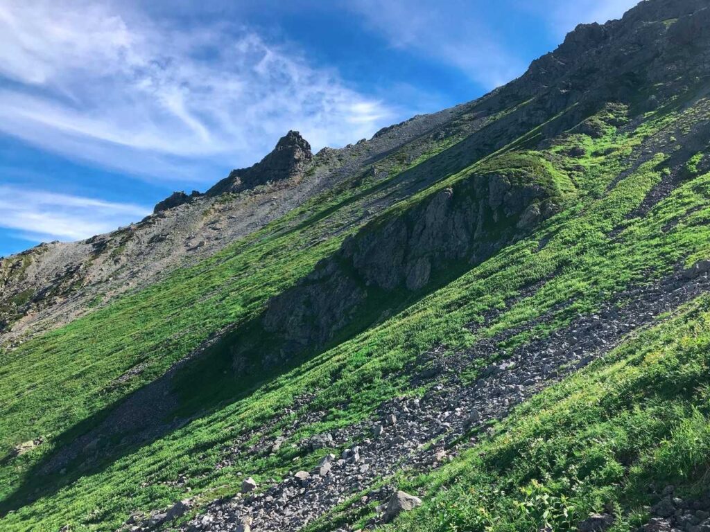 深夜の新穂高温泉を出発