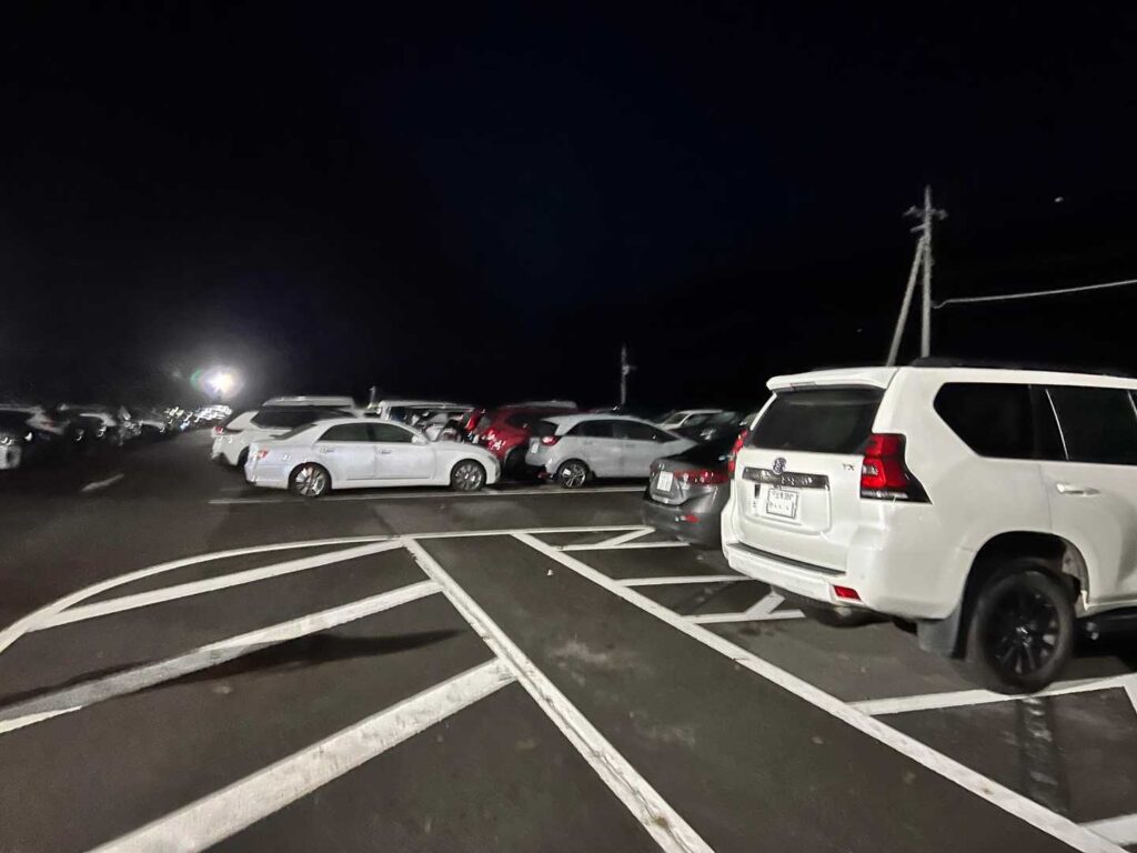 第1駐車場の様子