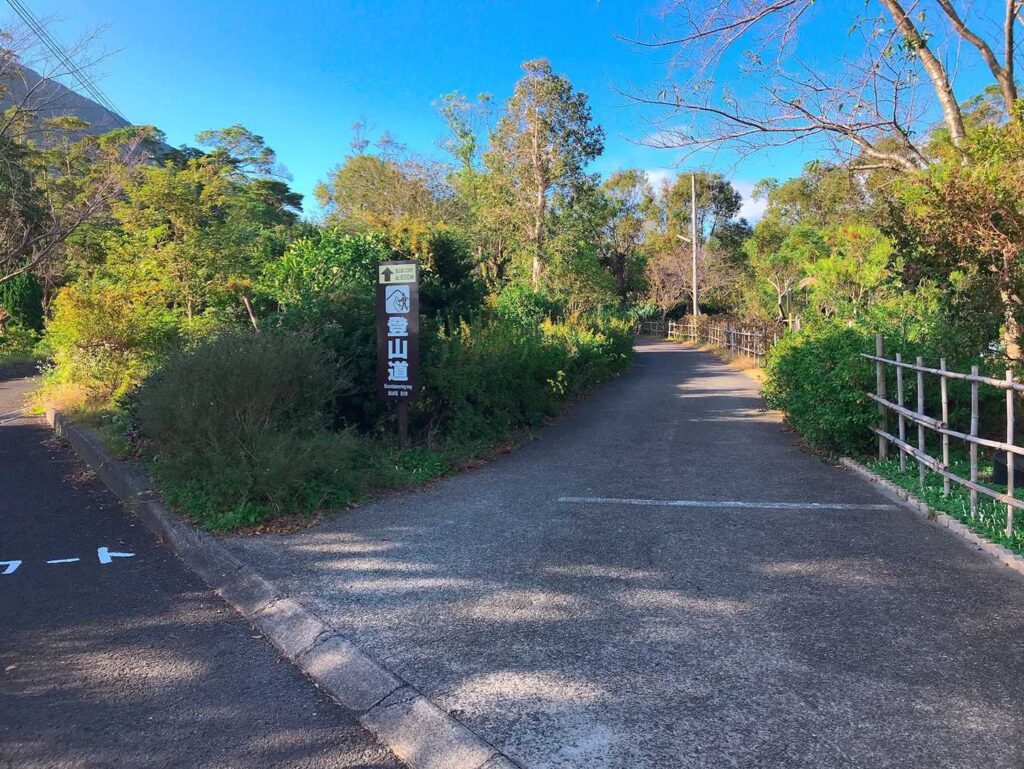 公園内の舗装路