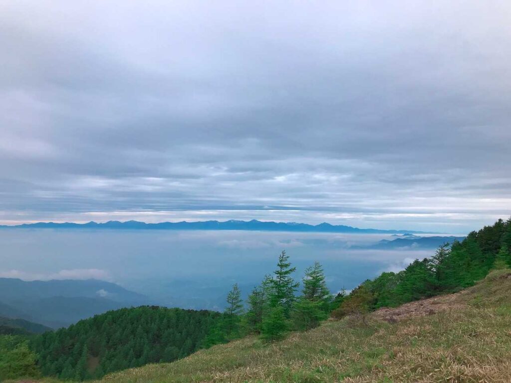 南アルプスの山々