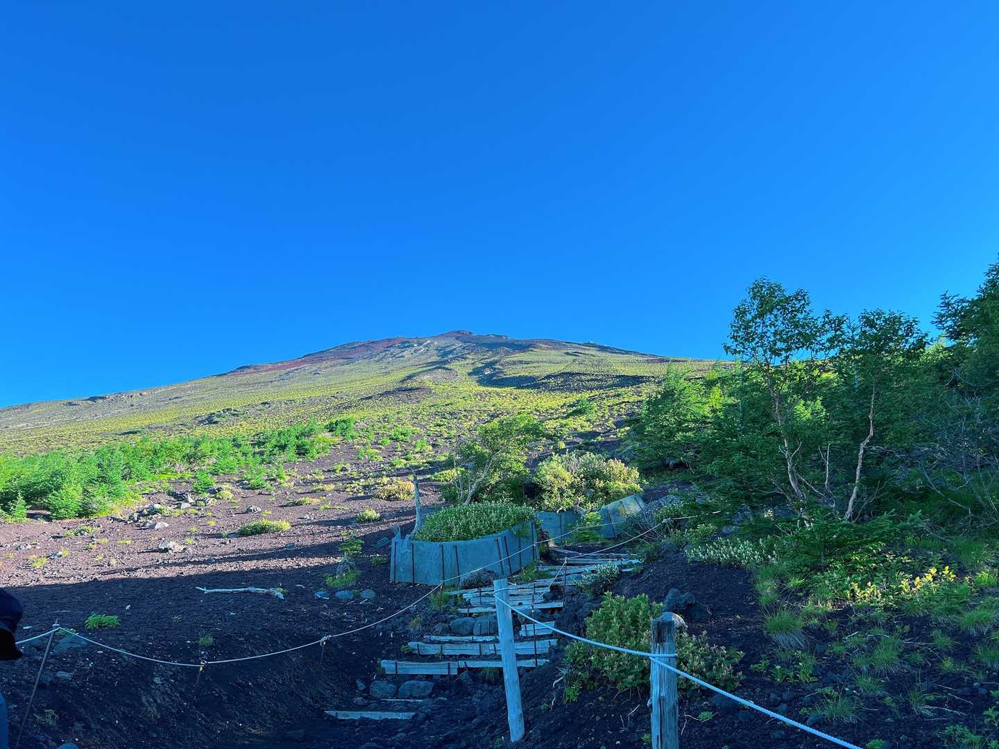 見えているのに遠い山頂