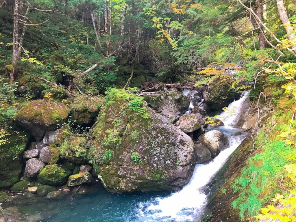 蒼い水の沢