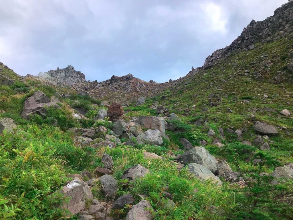 焼岳が見えてきた