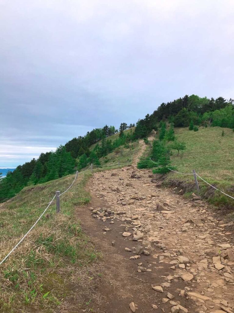 気持ちいい稜線歩き