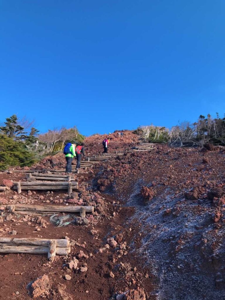 八合目付近に到着