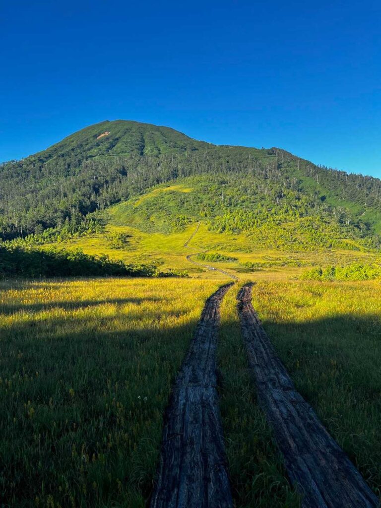 熊沢田代から見える燧ヶ岳