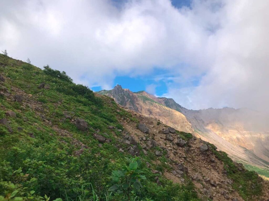 急登を抜けた先の景色