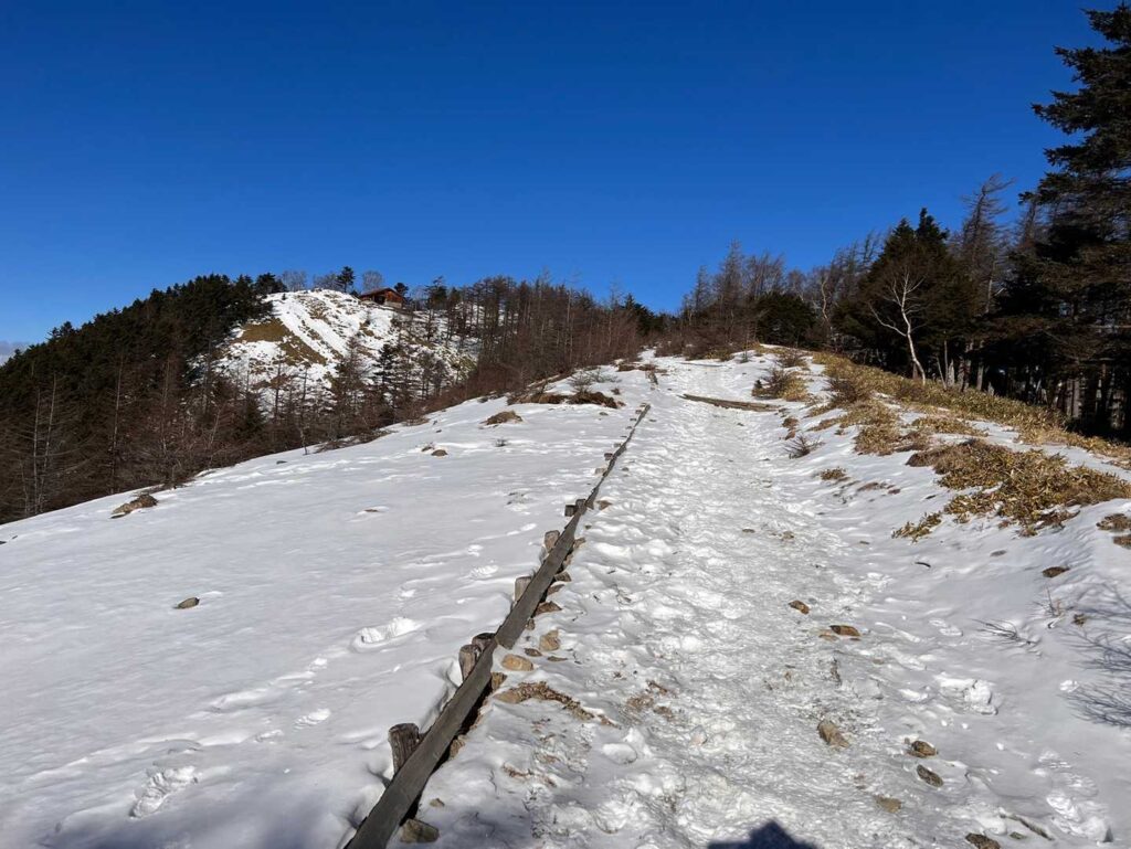 山頂へのビクトリーロード