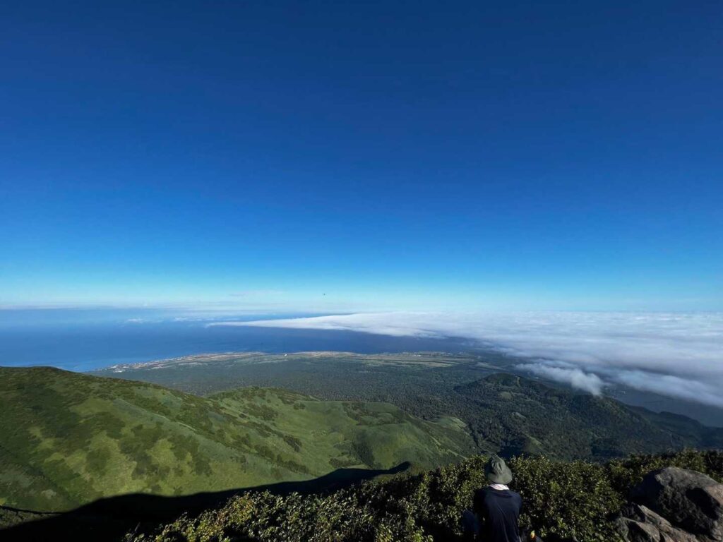 山頂方面の眺め