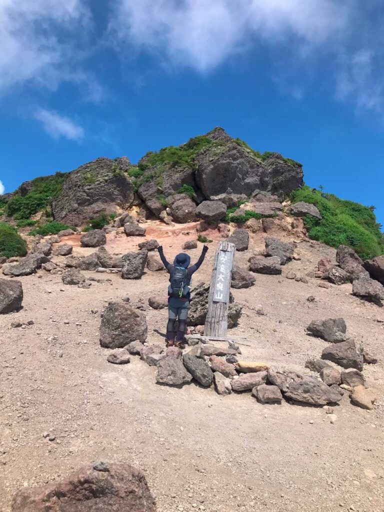 山頂への最後の登り