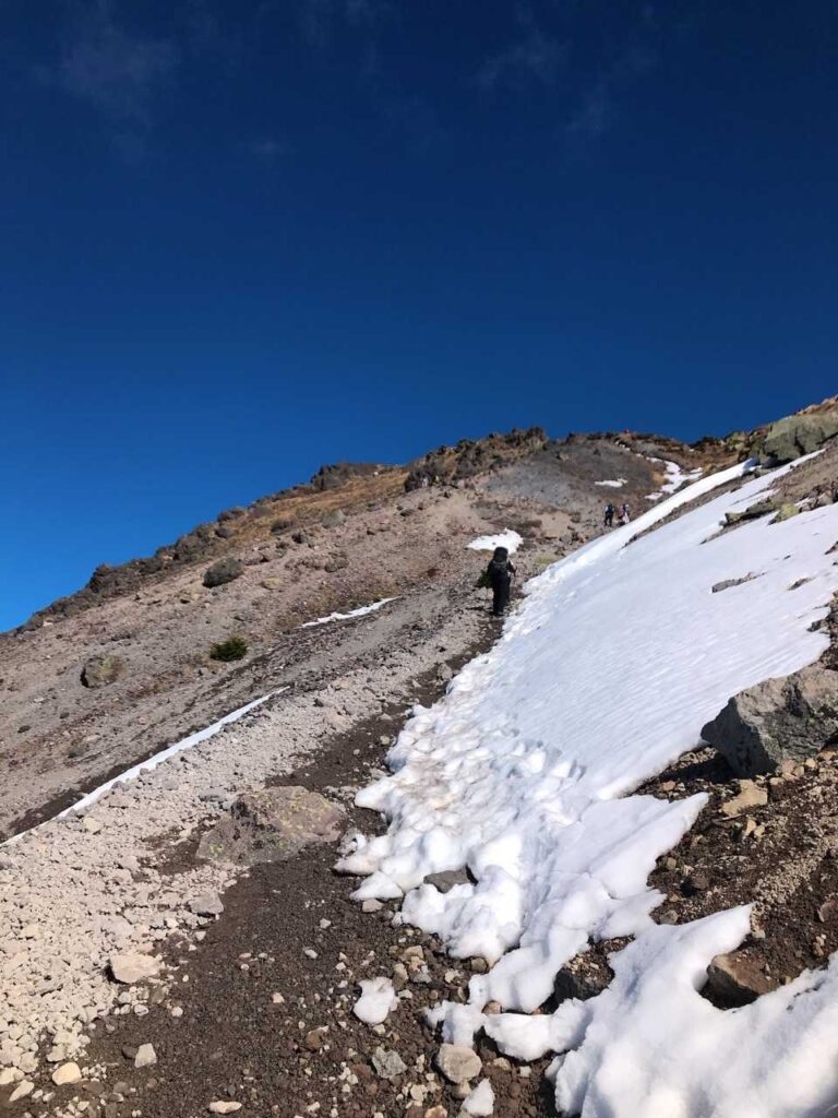 最後の急登を頑張る