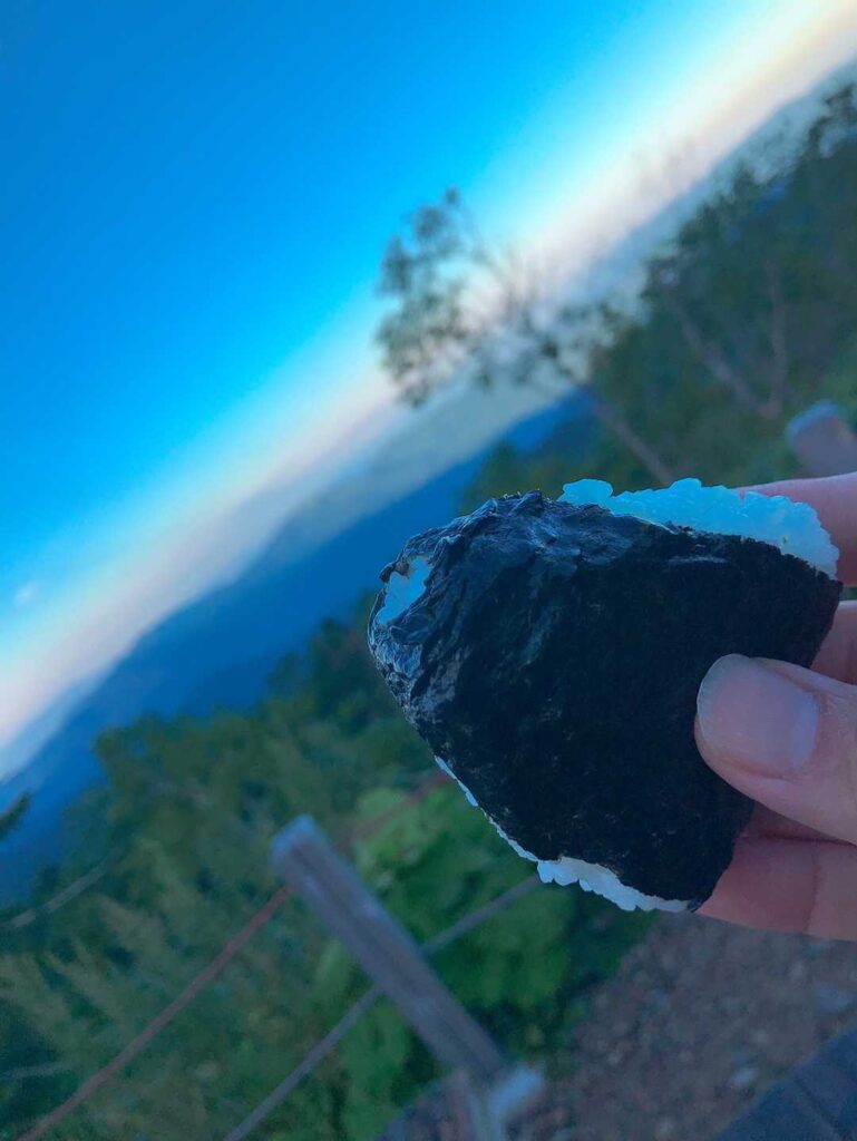 途中でエネルギー補給