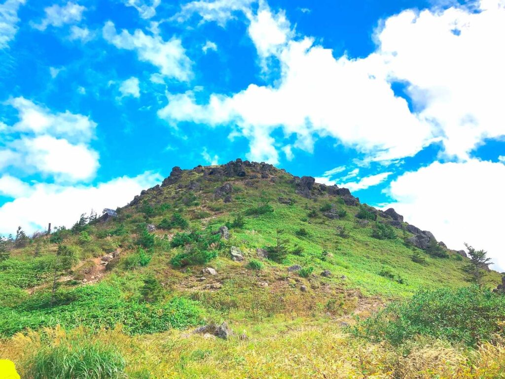 中尾峠から振り返る