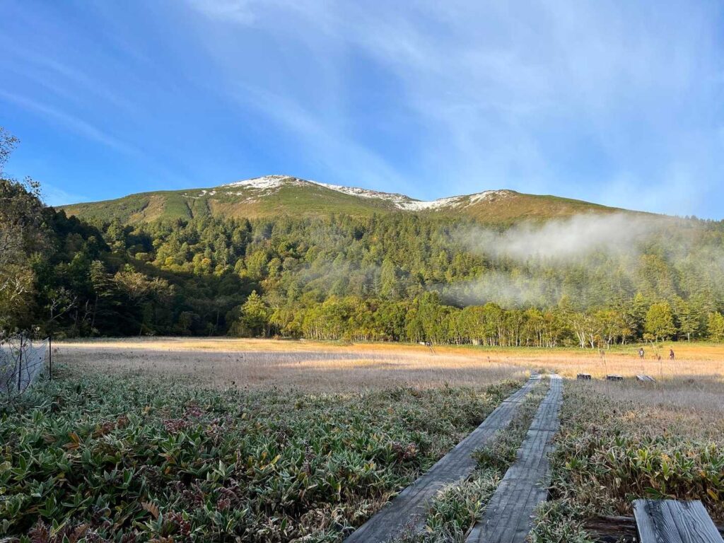 尾瀬ヶ原越しに見る至仏山