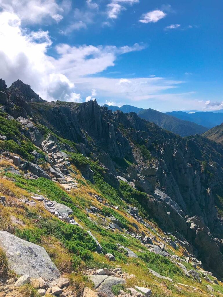 稜線のいい景色