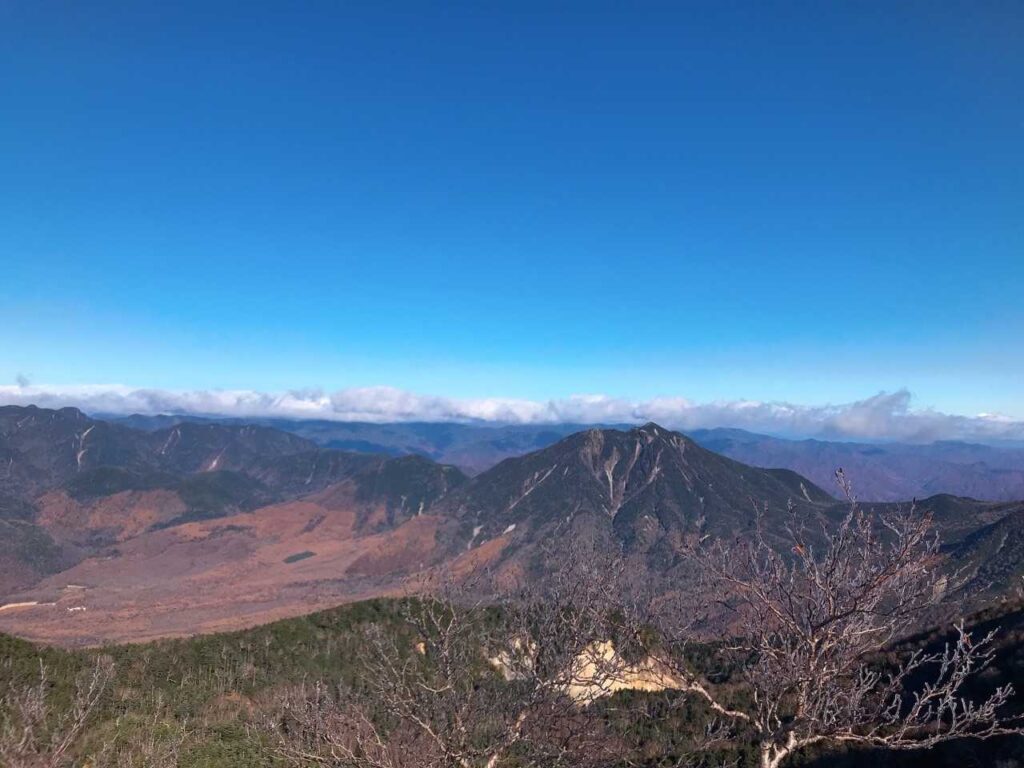 山頂付近の絶景