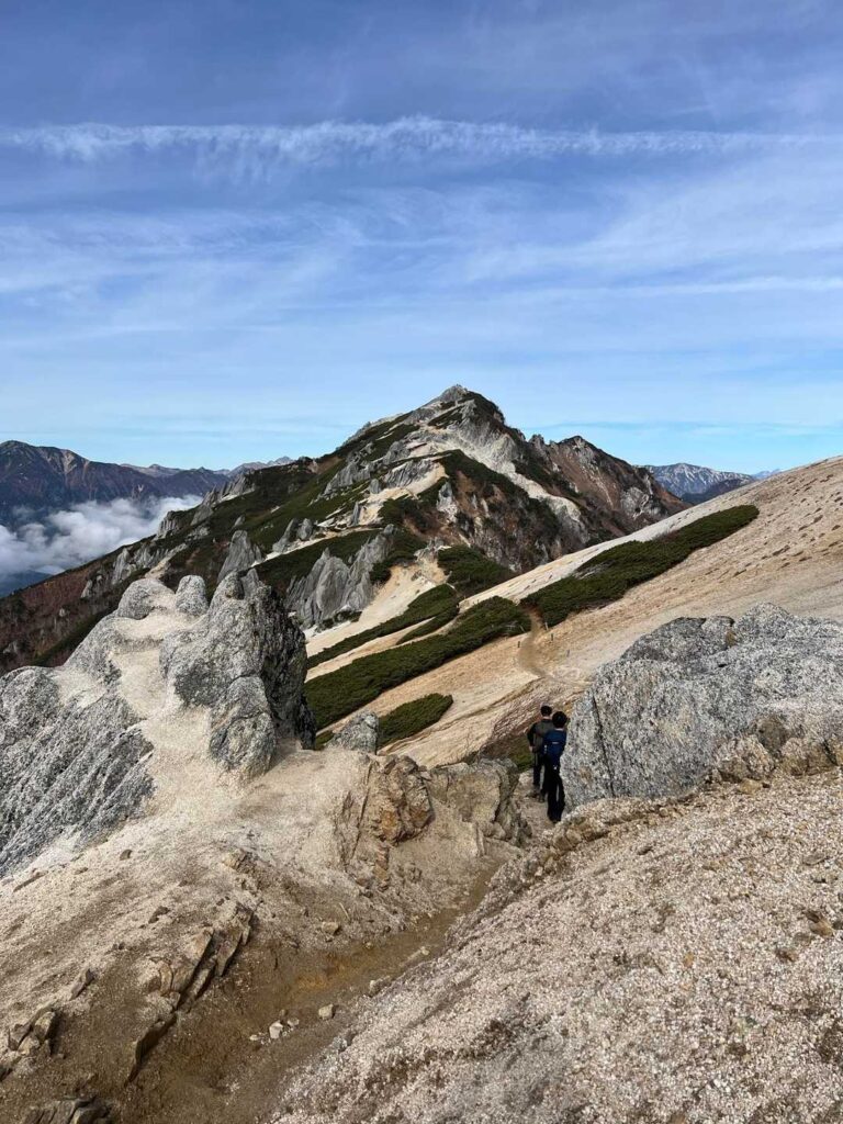 燕岳に向かって出発