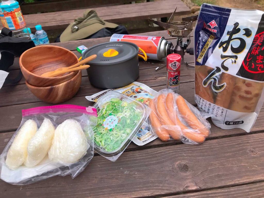 山ランチの材料たち