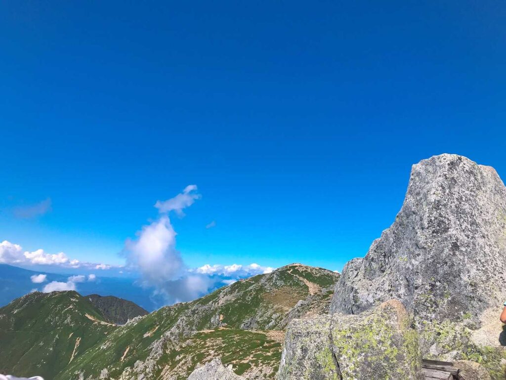 宝剣岳の山頂