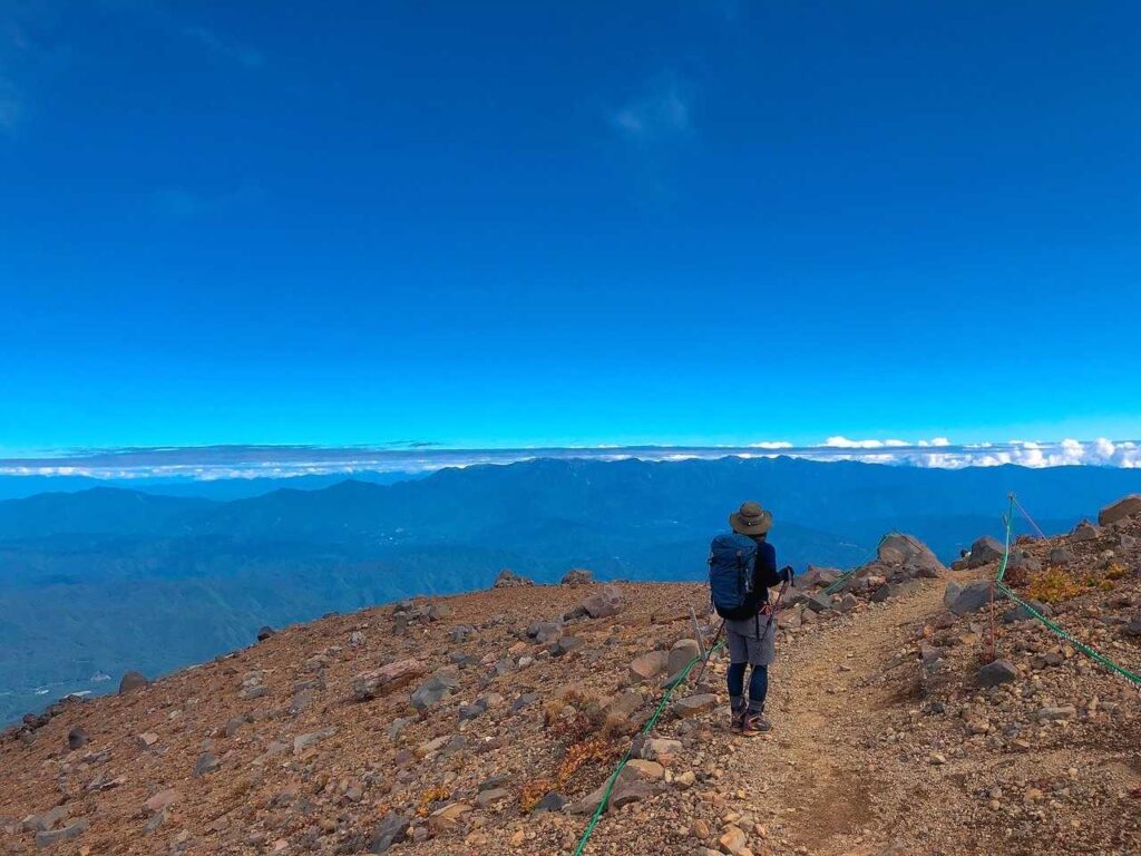 下山路からの眺め