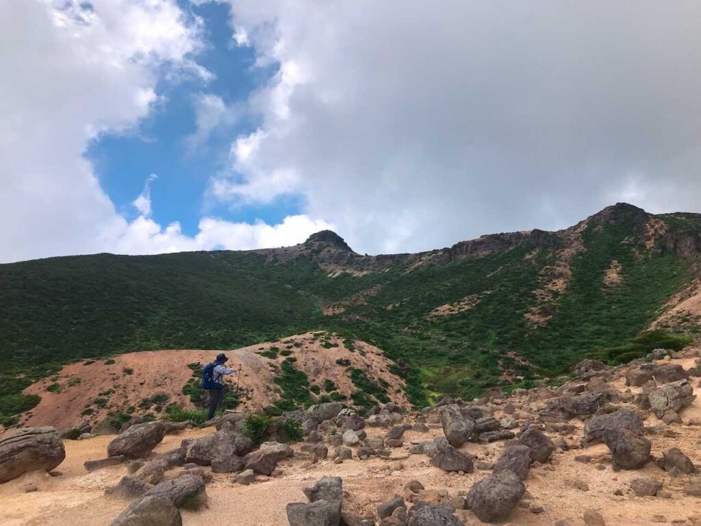 安達太良山の別名を示す標識