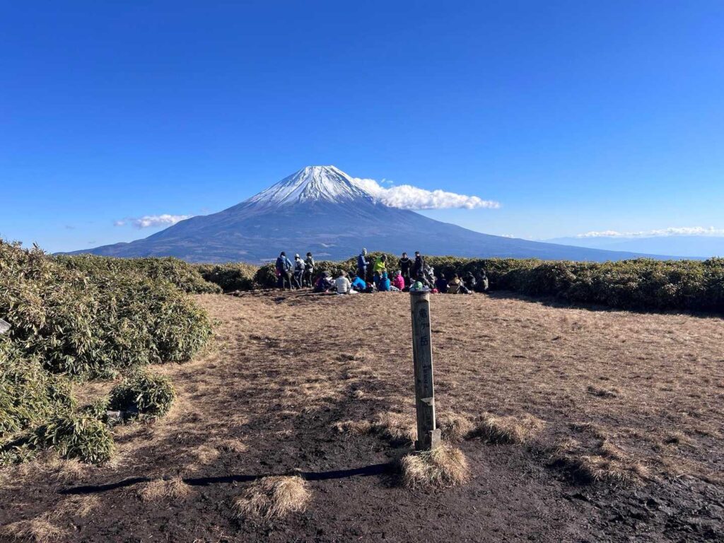 竜ヶ岳山頂。広い