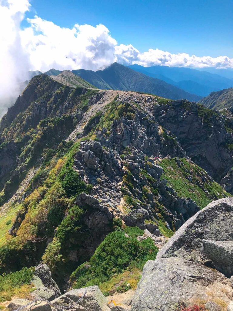 高度感のある下り
