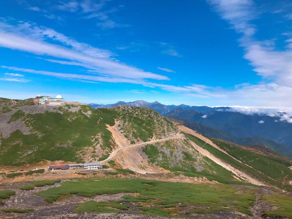 肩ノ小屋付近からの景色