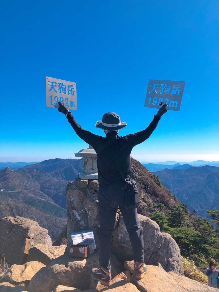 お立ち台に立つ