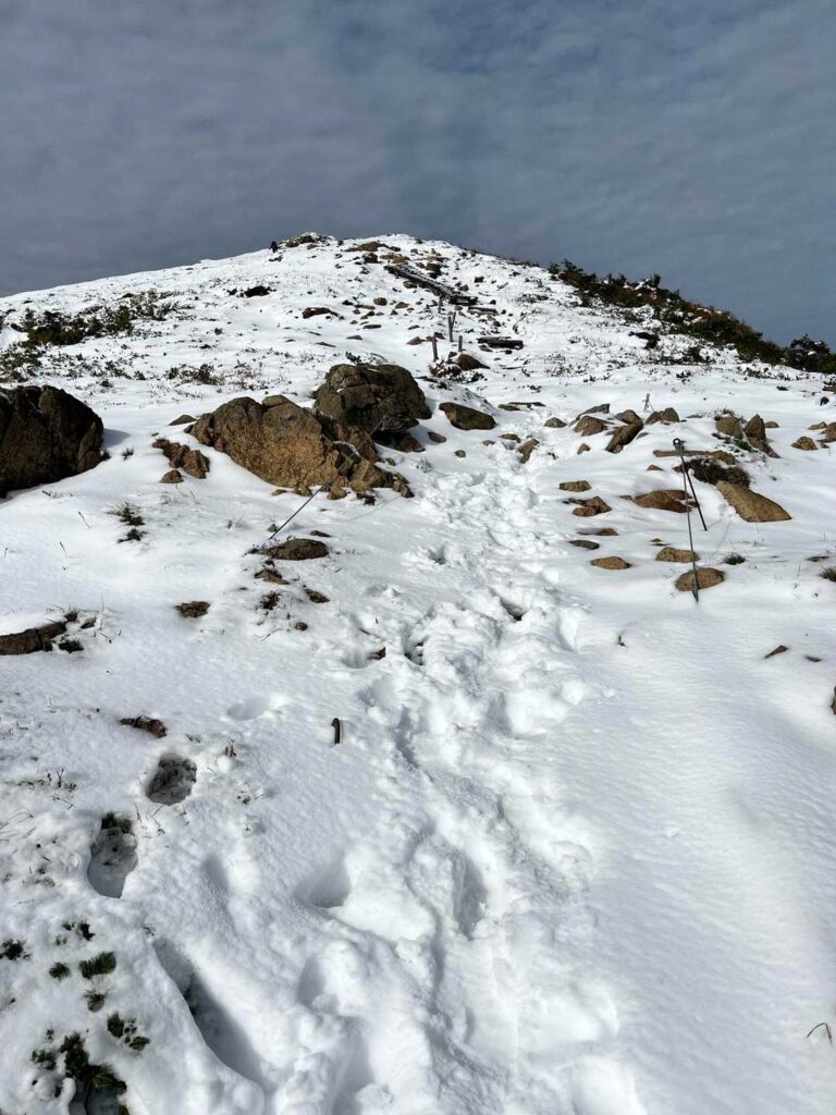 山頂まであと少し