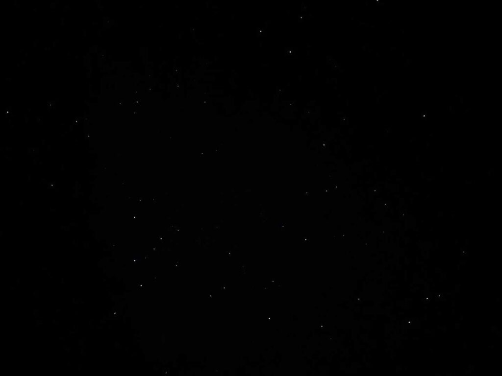 朝の星空が綺麗