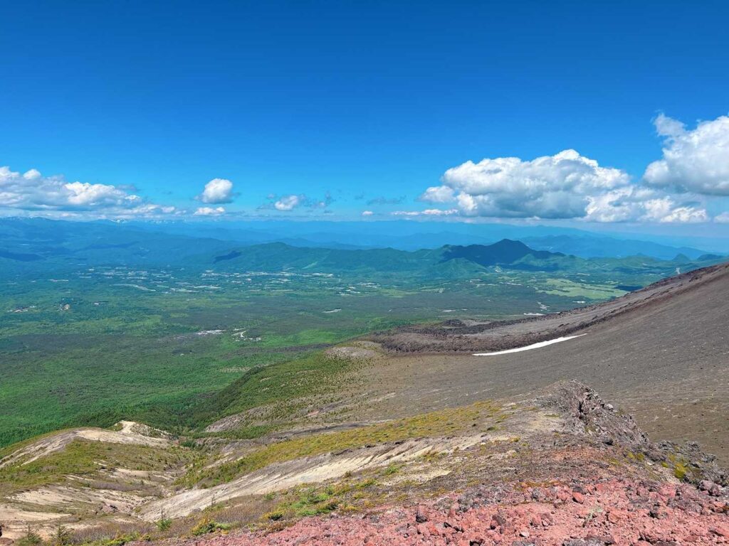 鋸岳から見る浅間山