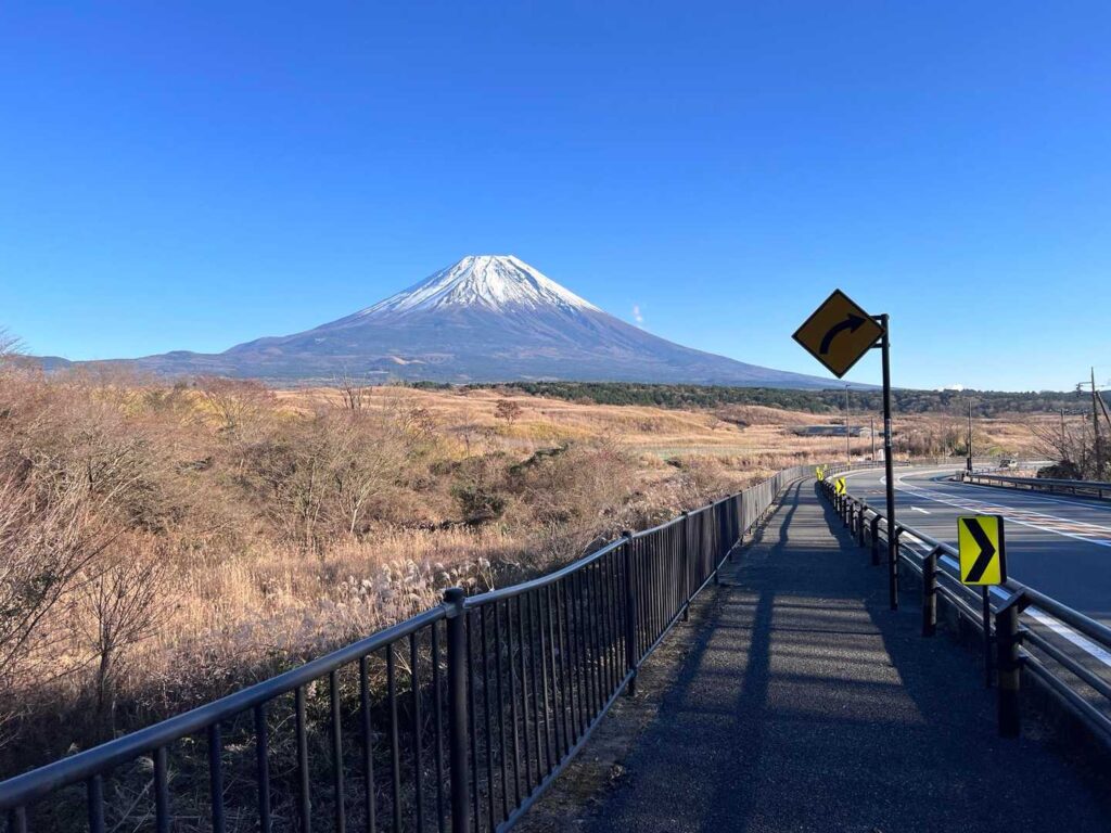 帰りはわざと舗装道路で