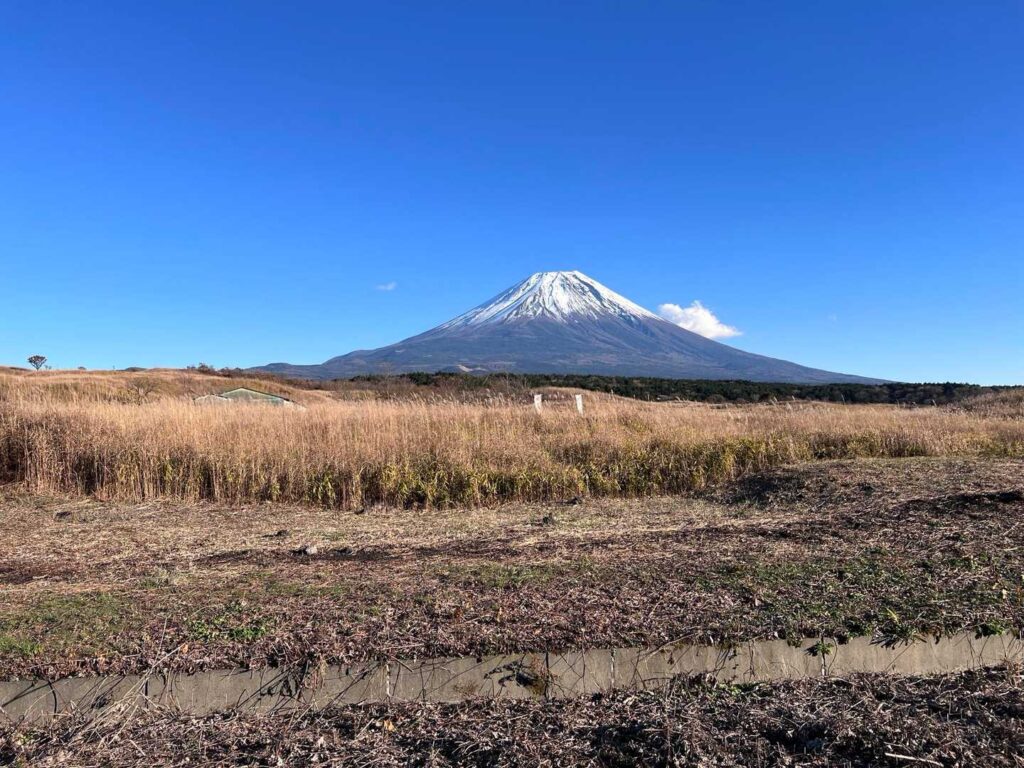 富士山を眺めながら歩ける
