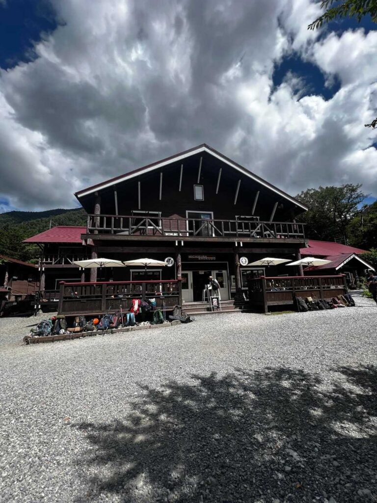 徳沢でソフトクリーム